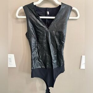 Commando Black Sleeveless Bodysuit